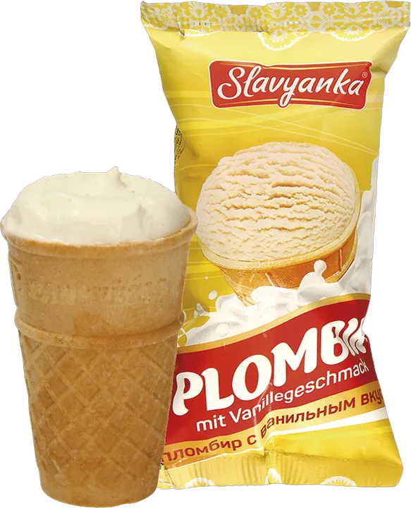Slavyanka Plombir mit Vanillegeschmack