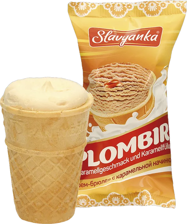 Slavyanka Plombir mit Karamellgeschmack
