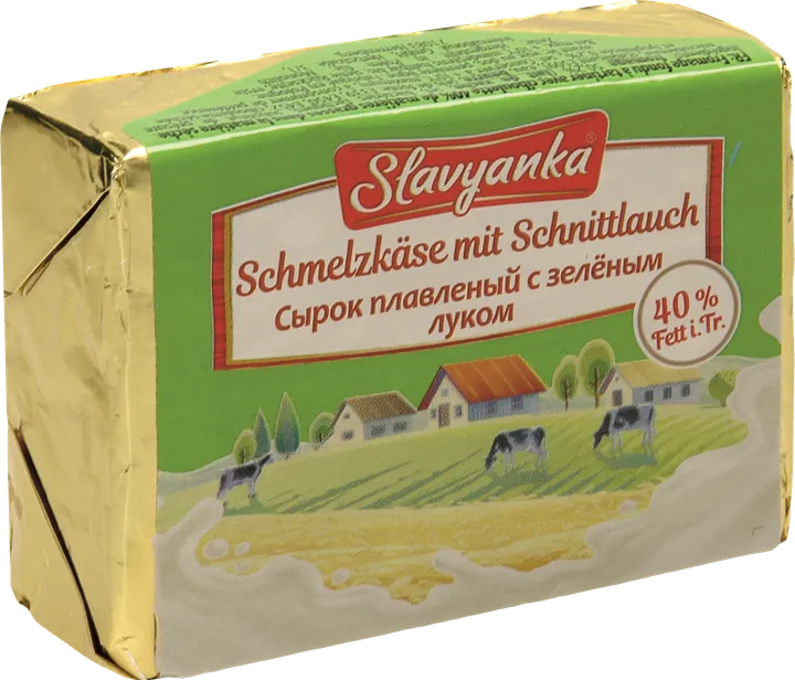 Slavyanka Schmelzkäse mit Schnittlauch